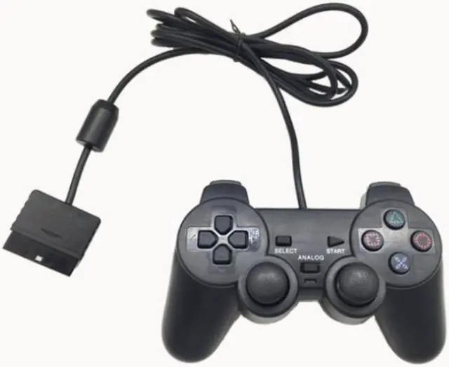 Main image of P2 game handle controller PS2 wired handle controller singles double vibration ps2 snowflake key