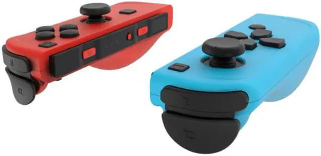 Alt view image 2 of 7 - Wireless Joy-Con controller for N-Switch console, left and right switch Pro game controller gamepad, plug and play automatic connection upgrade version, larger size (not official original), blue red