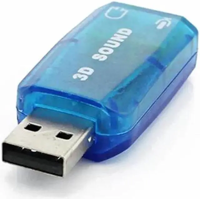 Alt view image 2 of 4 - 5.1 Channel 3D External USB Audio Sound Card Mic Adapter 3.5mm Jack Stereo Headset For Win XP 7 8 Android Linux for Mac OS