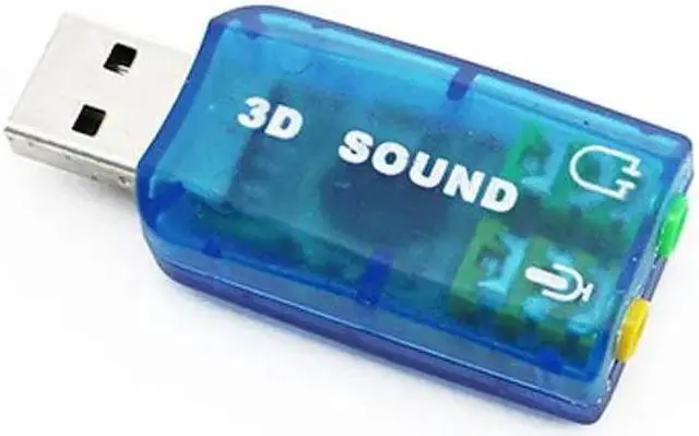 Alt view image 4 of 4 - 5.1 Channel 3D External USB Audio Sound Card Mic Adapter 3.5mm Jack Stereo Headset For Win XP 7 8 Android Linux for Mac OS