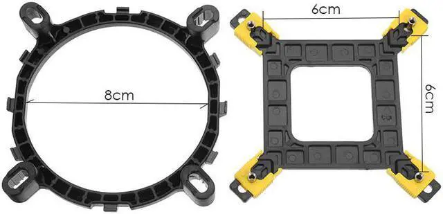 Alt view image 5 of 5 - Cooling Fans Heatsink Holder CPU Cooler Bracket For Intel 1150 1155 1366 Screw  Desktop Motherboard Mount Fan Component