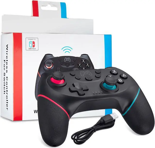 Alt view image 3 of 7 - For Nintendo Switch Wireless Pro Controller Gamepad Joypad Joystick Remote New