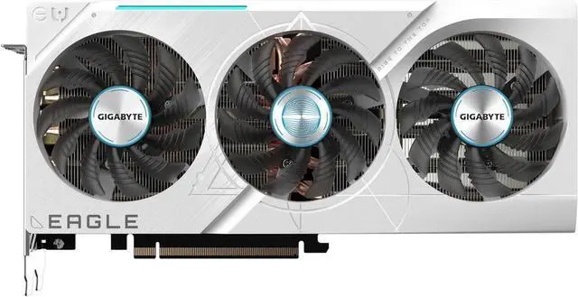 Main image of GIGABYTE GeForce RTX 4070 Ti SUPER EAGLE OC ICE 16G Graphics Card, 3x WINDFORCE Fans, 16GB 256-bit GDDR6X, GV-N407TSEAGLE OC ICE-16GD Video Card