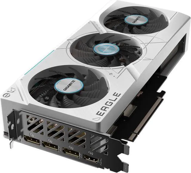 Alt view image 3 of 5 - GIGABYTE GeForce RTX 4070 Ti SUPER EAGLE OC ICE 16G Graphics Card, 3x WINDFORCE Fans, 16GB 256-bit GDDR6X, GV-N407TSEAGLE OC ICE-16GD Video Card