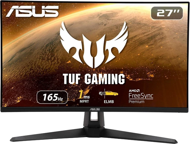Alt view image 6 of 6 - ASUS TUF Gaming VG279Q1A 27" Gaming Monitor, 1080P Full HD, 165Hz (Supports 144Hz), IPS, 1ms, Adaptive-sync/FreeSync Premium, Extreme Low Motion Blur, Eye Care, HDMI DisplayPort