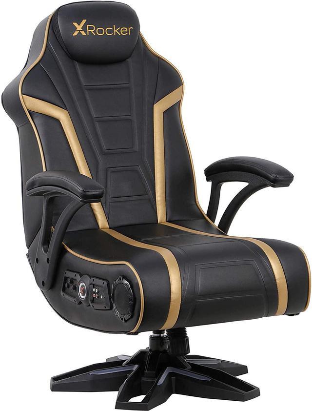 x rocker gold gaming chair