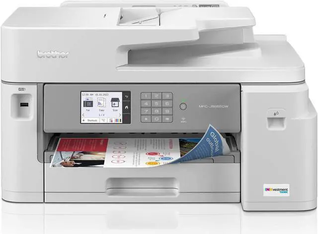 Main image of Brother MFC-J5855DW INKvestment Tank Color Inkjet All-In-One Printer with up to 1 Year of Ink In-box1 and to 11 x 17 printing capabilities