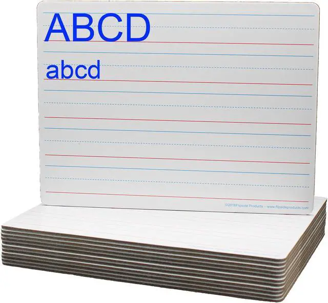 Alt view image 9 of 11 - Flipside Magnetic Two-Sided Dry Erase Board 12 x 9 12/Pack 10176