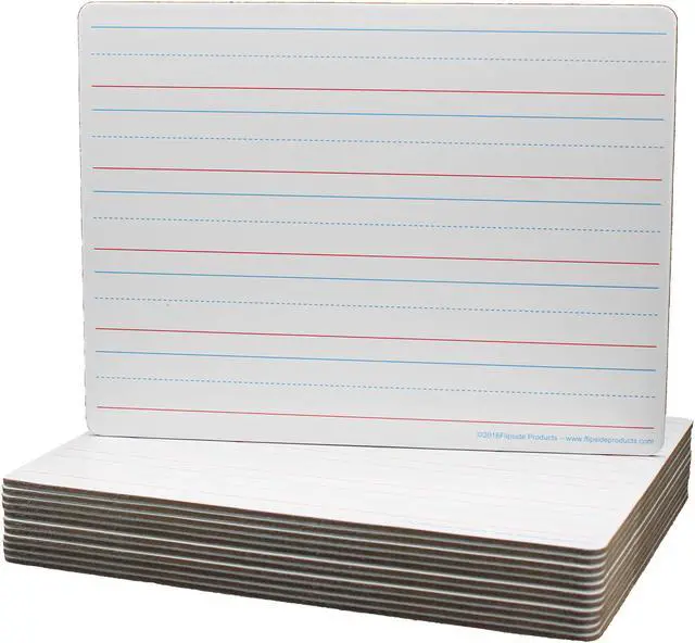 Alt view image 8 of 11 - Flipside Magnetic Two-Sided Dry Erase Board 12 x 9 12/Pack 10176