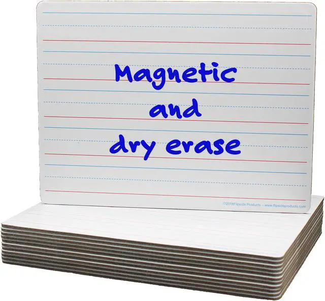 Alt view image 10 of 11 - Flipside Magnetic Two-Sided Dry Erase Board 12 x 9 12/Pack 10176