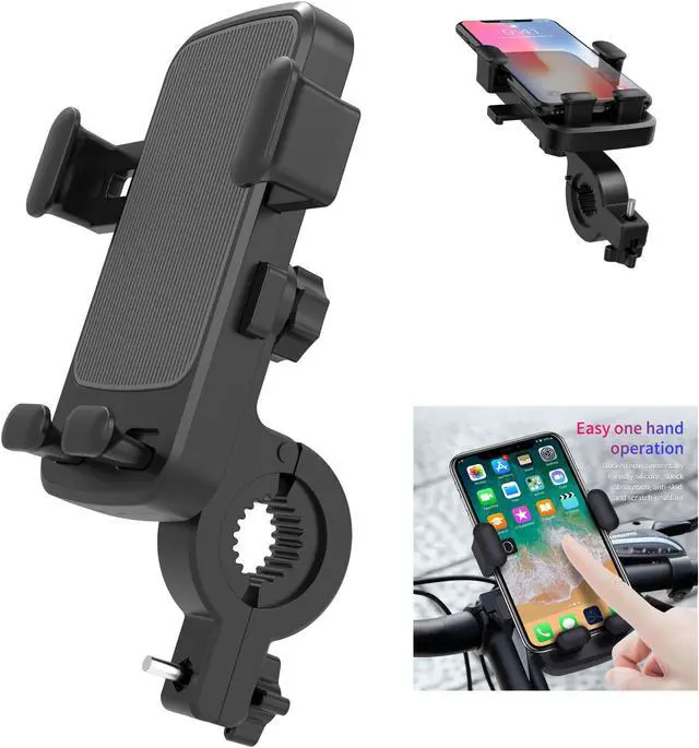 Main image of Hannord Bike Phone Mount for Any Smart Phone Universal Phone Mount for Motorcycle Anti Shake Stable Rotation Bike Phone Holder