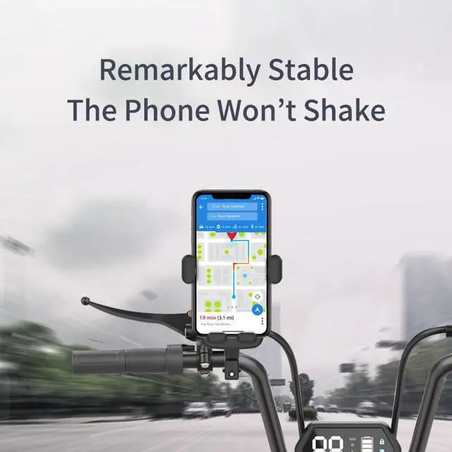 Alt view image 2 of 7 - Hannord Bike Phone Mount for Any Smart Phone Universal Phone Mount for Motorcycle Anti Shake Stable Rotation Bike Phone Holder