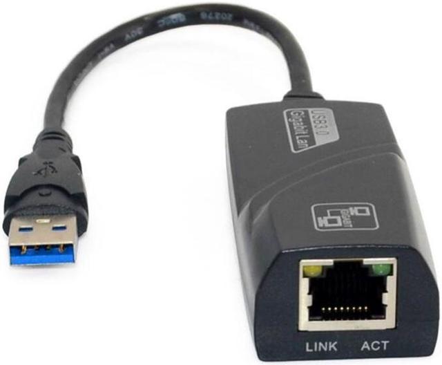 Gigabit RJ45 USB 3.0 a 10-100-1000 Mbps Adaptateur reseau Ethernet LAN pour  PC Mac
