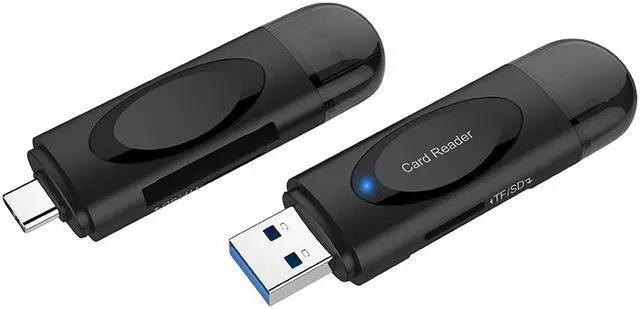 Alt view image 7 of 7 - SD Card Reader, Hannord USB 3.0 USB C Card Reader Adapter TF Memory Card Reader for SD, Micro SD, SDHC, SDXC, MMC Card Compatible with MacBook Pro, MacBook Air, Galaxy S20, iPad Pro, Computer, Laptop