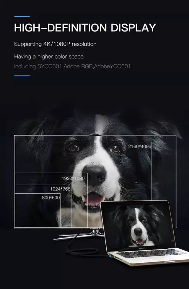 Alt view image 4 of 7 - 4K High-Speed HDMI Cable, Braided Nylon Gold Connectors, 1M/3.3FT High Speed 18Gbps HDMI 2.0 HDMI Cord 4K@60Hz Compatible 4K UHD, 1080P for Laptop, Monitor, PS5, PS4, Xbox One, Apple TV and More