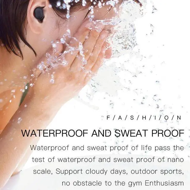 Alt view image 7 of 7 - Wireless Earbuds Bluetooth 5.0 Earbuds Deep Bass CVC Noise Cancellation IPX4 Waterproof Sport Wireless Headphones 10H Playtime with Charging Case for iPhone/Samsung/Android