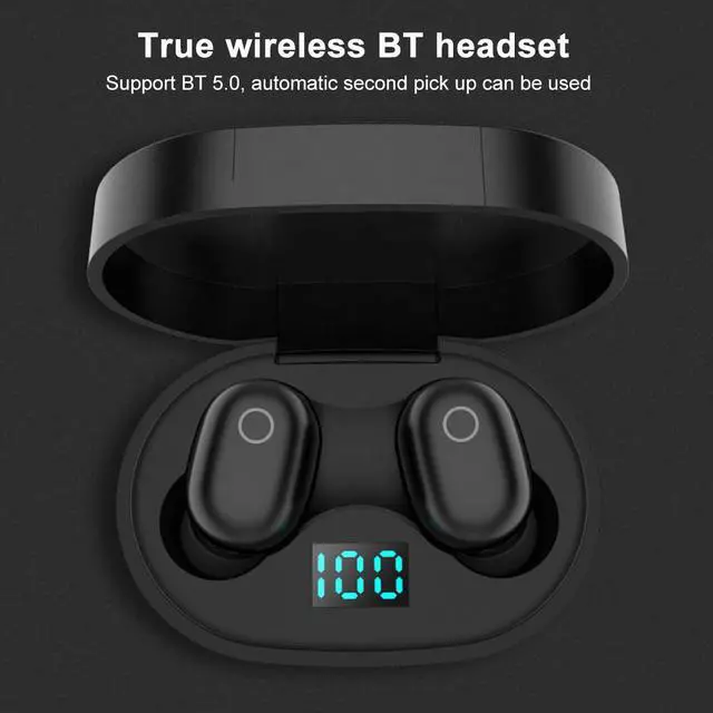 Alt view image 4 of 7 - Wireless Earbuds Bluetooth 5.0 Earbuds Deep Bass CVC Noise Cancellation IPX4 Waterproof Sport Wireless Headphones 10H Playtime with Charging Case for iPhone/Samsung/Android