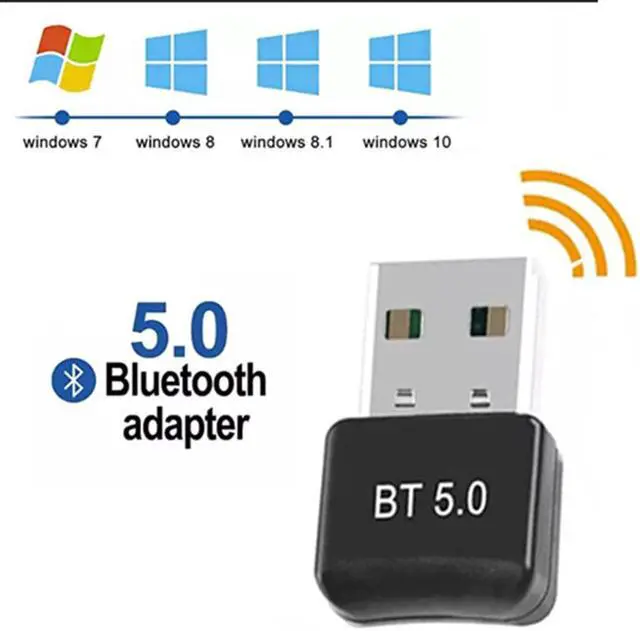 Alt view image 6 of 7 - Hannord Wireless USB Bluetooth Adapter 5.0 for Computer Mini Bluetooth Dongle Music Adapter PC Bluetooth Receiver Transmitter Compatible with Windows 7/8/8.1/10