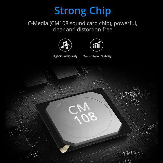 Alt view image 7 of 7 - Hannord USB External Stereo Sound Adapter for Windows and Mac. Plug and Play No Drivers Needed - Black