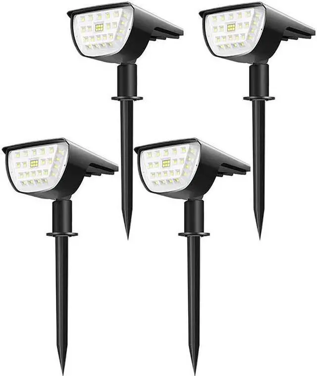 Main image of Hannord 32 LED Solar Landscape Spotlights, Wireless Waterproof Solar Landscaping Spotlights Outdoor Solar Powered Wall Lights for Yard Garden Driveway Porch Walkway Pool Patio- Cold White(4 Pack)