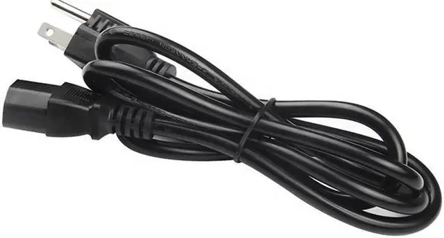 Alt view image 2 of 7 - Hannord Replacement Power Cable For Computers, TVs, Monitors, & More - 3.3 Feet Black Universal Cord Works With Any 3 Pin AC Power Connection - 18 Gauge Wire