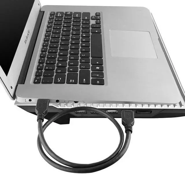 Alt view image 3 of 4 - Hannord USB 3.0 A to A Cable Type A Male to Male Cable Cord for Data Transfer Hard Drive Enclosures Printers Modems Cameras (Black, 1ft.)