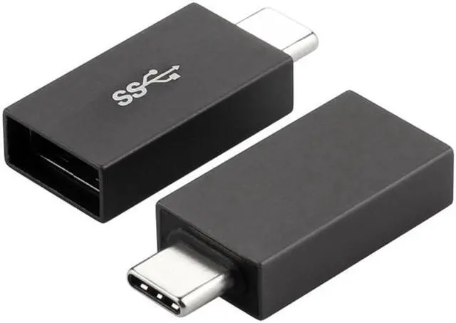 Main image of USB C to USB 3.0 Adapter, Hannord 2 Pack USB C to A Male to Female Adapter Compatible with MacBook 2018 2017 2016, Samsung Galaxy Note 8, Galaxy S8 S8+ S9, Google Pixel, Nexus, and More