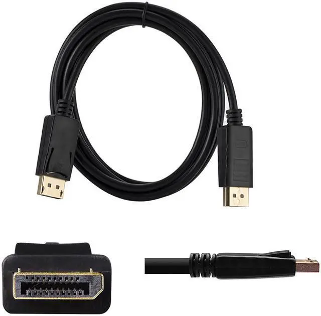 Alt view image 7 of 7 - DisplayPort to DisplayPort 6 Feet Cable, Hannord DP Cable, DP to DP Male to Male Cable Gold-Plated Cord, Supports 4K@60Hz, 2K@144Hz Compatible for Lenovo, Dell, HP, ASUS and More