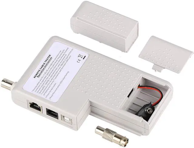 Alt view image 5 of 7 - Hannord 4-in-1 Network Cable Tester Remote RJ11 RJ45 USB BNC LAN Cat5 Cat6 Phone Cable Tester Meter