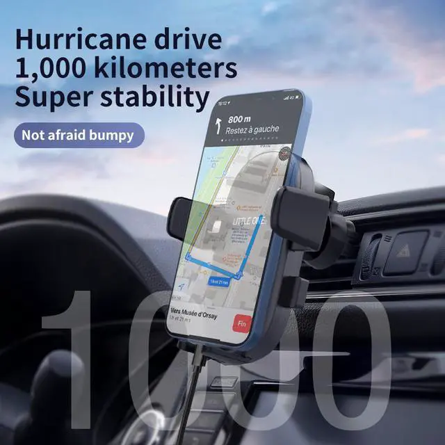 Alt view image 4 of 7 - Hannord Phone Car Holder with Stronger Vent Clip, Hands Free Cell Phone Holder for Car, Universal Air Vent Car Phone Mount [2021 Upgraded]