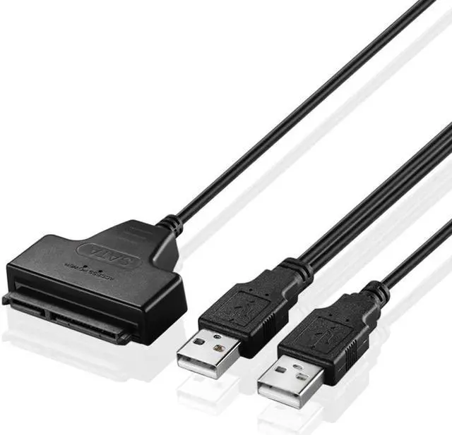 Main image of SATA to USB 2.0 Cable Adapter for 2.5" HDD SSD Hard Drive Disk Connnector 22 Pin 7+15 SATA Converter Adapter