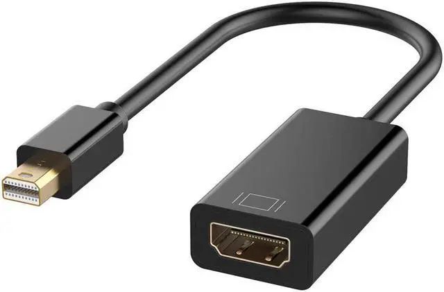 Main image of Mini DisplayPort to HDMI, Hannord Mini DP(Thunderbolt) to HDMI Converter Gold-Plated Cord Compatible for MacBook Pro, MacBook Air, Mac Mini, Microsoft Surface Pro 3/4, etc