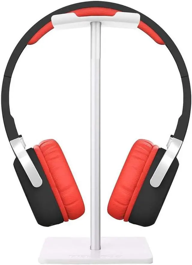 Alt view image 5 of 7 - Hannord Universal Headphone Holder Portable Headset Stand Detachable TPU Material Easy Installation Earphone Display for Home Exhibition Center Store - White