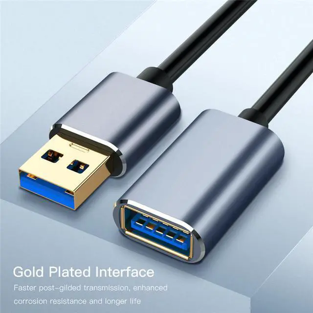 Alt view image 7 of 7 - USB Extension Cable, Hannord Type A Male to Female USB 3.0 Extension Cord High Data Transfer Compatible with Webcam ,GamePad, USB Keyboard, Flash Drive, Hard Drive, Printer (3.3FT)