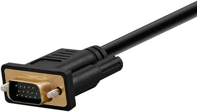 Alt view image 7 of 7 - HDMI to VGA, Hannord Gold-Plated HDMI to VGA 16.4 Feet Cable (Male to Male) Compatible for Computer, Desktop, Laptop, PC, Monitor, Projector, HDTV, Raspberry Pi, Roku, Xbox and More