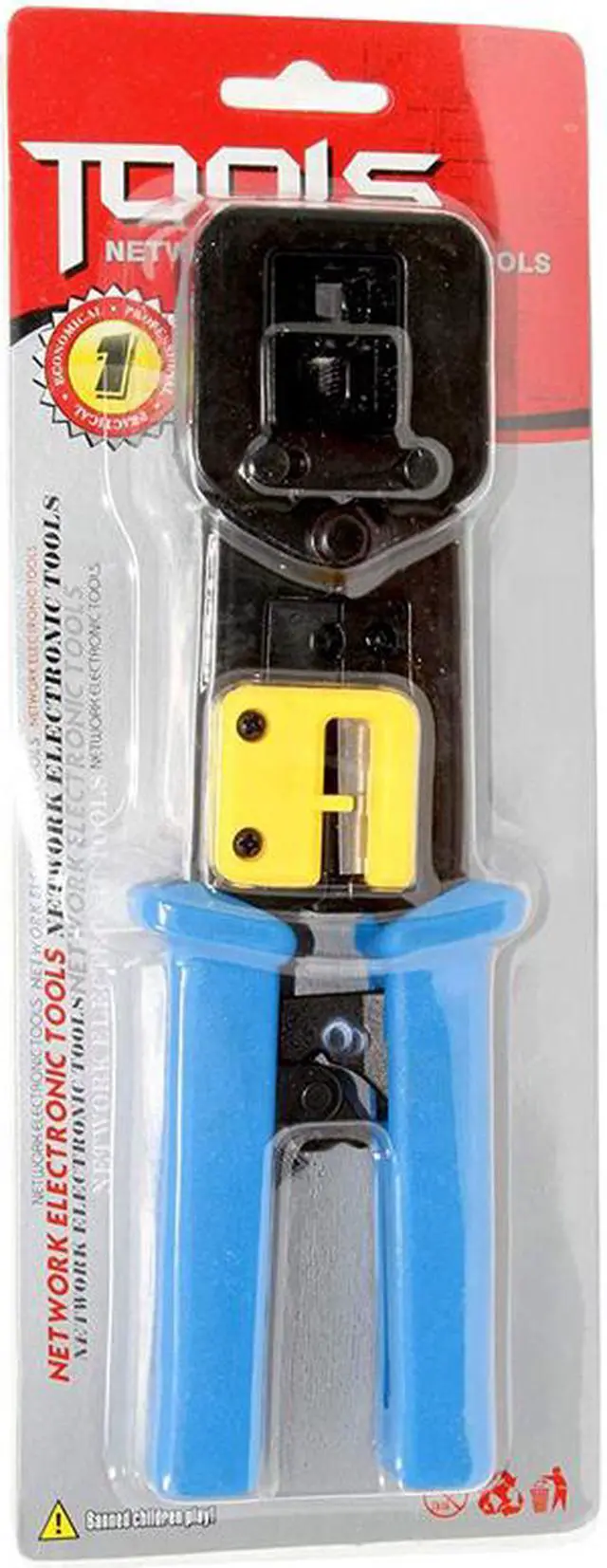 Alt view image 7 of 7 - Hannord RJ45 Crimp Tool Pass Through Cat5 Cat5e Cat6 Crimping Tool for RJ45/RJ12 Regular and End-Pass-Through connectors (Blue)