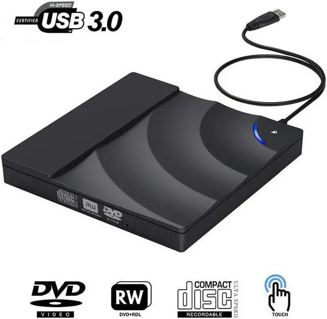 Main image of Portable high-speed USB 3.0 CD DVD-RW Optical Drive External Slim Disk Reader Desktop PC Laptop Tablet Promotion DVD Player for PC Laptop Desktop MacBook Mac Windows 7/8.1/10 Linux OS