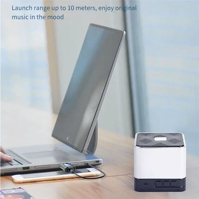 Alt view image 2 of 7 - Bluetooth 5.0 Audio Receiver Transmitter with LCD Screen 3.5mm AUX Stereo USB Dongle Bluetooth Adapter for Car PC TV Headset