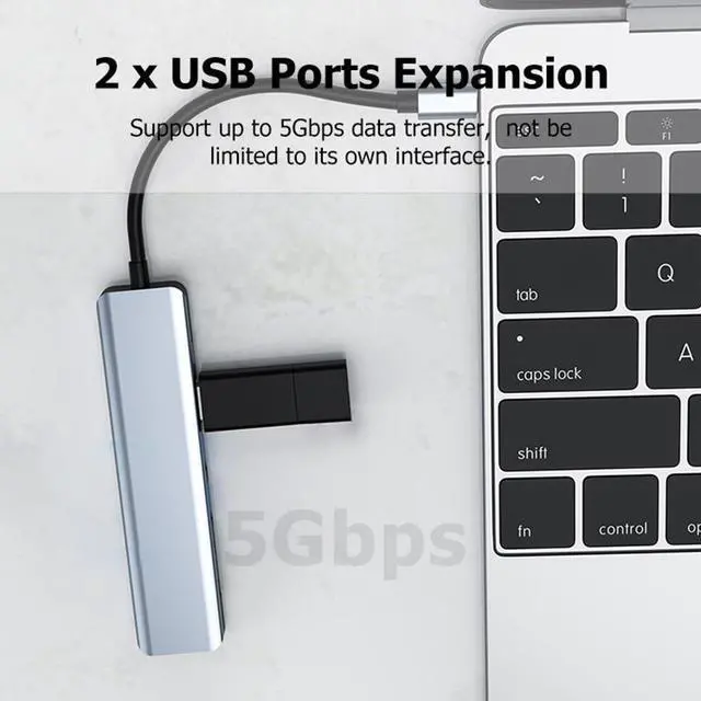 Alt view image 6 of 7 - USB C Hub, Hannord 7 in 1 USB C to HDMI Multiport Adapter Compatible for MacBook Pro Laptops Nintendo and Other Type C Device (4K HDMI USB3.0 2.0 SD/TF Card Reader 87W PD USB C 2.0 Data Transfer)
