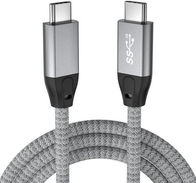 Main image of USB C to USB C Cable 100W, Hannord USB 3.1 Type C Gen 2 10Gbps /20Gbps Data Transfer Cable PD Fast Charging,4K Video Monitor Cord Compatible for Thunderbolt 3,MacBook Pro, iPad Pro,Galaxy S21(6.6 ft.)