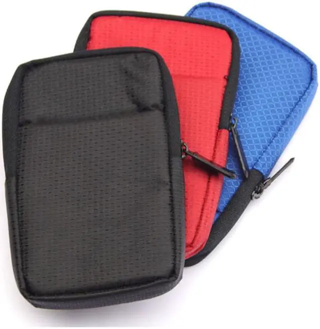 Alt view image 4 of 7 - External Hard Drive Case Shockproof 2.5 Inch Hard Drive Carrying Travel Storage Case Portable HDD SSD Storage Pouch Bag For Seagate WD Electronics Organizer, Black