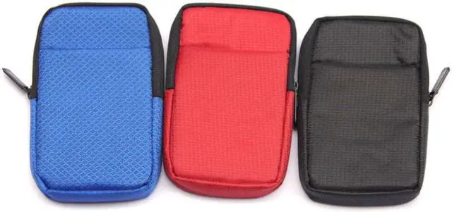 Alt view image 5 of 7 - External Hard Drive Case Shockproof 2.5 Inch Hard Drive Carrying Travel Storage Case Portable HDD SSD Storage Pouch Bag For Seagate WD Electronics Organizer, Black