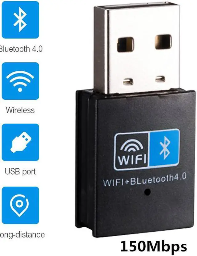 Alt view image 2 of 7 - Hannord USB WiFi Bluetooth Adapter 150Mbps Network Card Wireless Dongle Bluetooth 4.0 Portable Mini AP for PC Laptop Desktop 2.4GHz Band 802.11N Compatible with Windows 10 8 7 XP Vista Mac Linux