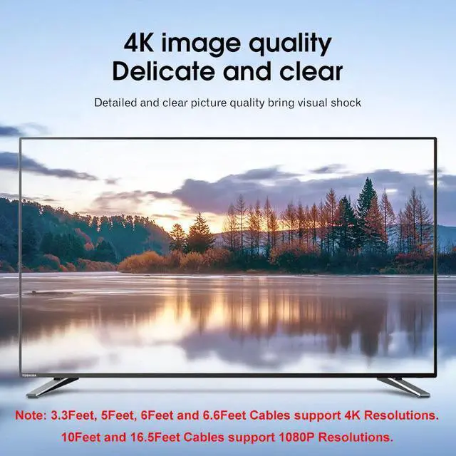 Alt view image 3 of 7 - HDMI to DVI Cable, Hannord 4K HDMI to DVI-D Bi Directional Adapter, HDMI Male to DVI-D 24+1 Male Cable, Support 1080P HD for Raspberry Pi, Roku, Xbox One, PS5, Graphics Card, Blue-ray, Switch,3.3Feet