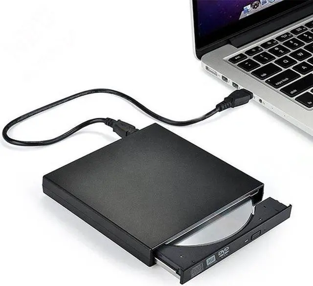 Main image of External USB2.0 CD Drive, Hannord Protable External DVD Drive, USB Slim CD-RW DVD-R Combo Burner Writer Player for Laptop Notebook PC Desktop Computer Compatible with Windows 2000/XP/Vista/7/10 MAC OS