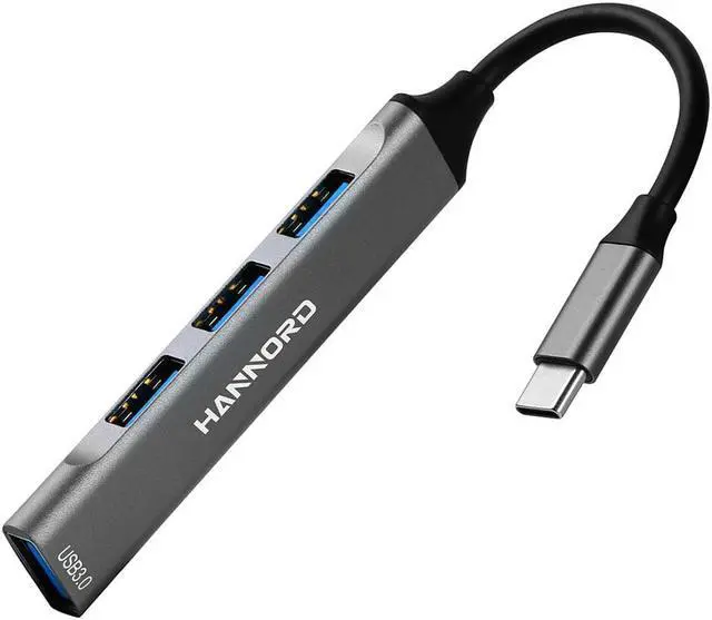 Alt view image 6 of 6 - USB C Hub 4 in 1, Hannord Type C to USB 3.0 USB 2.0 with USBC to USB A Adapter, 4 Ports Mini USB Docking Station Compatible with MacBook,iPad Pro,Dell HP Laptop,Phones