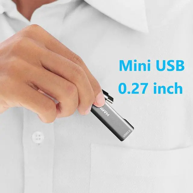 Alt view image 3 of 6 - USB C Hub 4 in 1, Hannord Type C to USB 3.0 USB 2.0 with USBC to USB A Adapter, 4 Ports Mini USB Docking Station Compatible with MacBook,iPad Pro,Dell HP Laptop,Phones