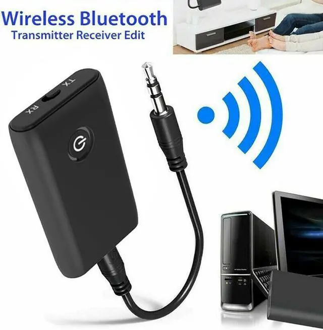 Alt view image 5 of 7 - Hannord Aux Bluetooth Adapter for Car, Bluetooth 5.0 Transmitter Receiver, Portable Wireless Bluetooth Adapter, 2-in-1 Bluetooth Aux Adapter, Audio Receiver for Laptop, Radio, Headphones, Speakers, TV