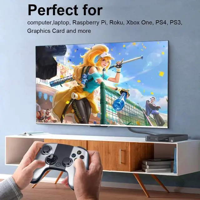 Alt view image 5 of 7 - Hannord HDMI to DVI Short Cable 1ft, Bi-Directional DVI-I (24+5) Female to HDMI Male Adapter 1080P DVI to HDMI Converter Compatible with Xbox, PC, TV, TV Box, PS5, Blue-ray, Switch