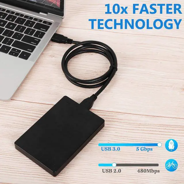 Alt view image 6 of 6 - Hannord Micro USB 3.0 Cable, External Hard Drive Cable USB 3.0 A to Micro B Cable Compatible with Samsung Galaxy S5, Note 3, WD Western Digital, Toshiba, Seagate Hard Drives and More (3.3 Feet)
